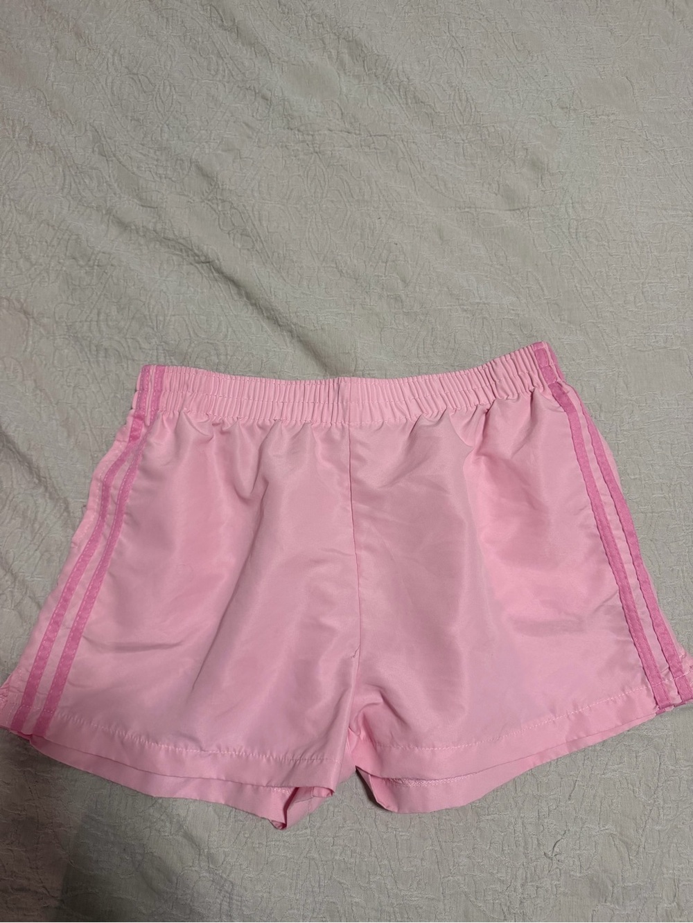 Women's Pink Athletic Shorts with Side Stripe